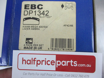 EBC Front Brake Pad Set Suits Fiat 500/Aixam/Ligier New Part