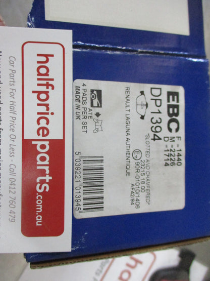 EBC Front Disc Brake Pad Set Suits Renault Laguna II/III/Twingo/Wind New Part