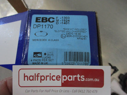 EBC Front Disc Brake Pad Set Suits Mercedes Benz A-Class New Part