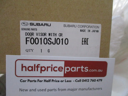 Subaru Forester Genuine Chrome Weathershield Set Of 4 Front ande Rear New Part