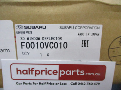 Subaru WRX Window Deflectors Genuine - New Part