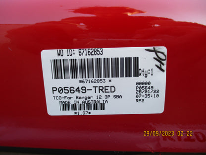 EGR 3 Piece Hard Lid (True Red) Suits Ford PX Ranger Dual Cab - New Part