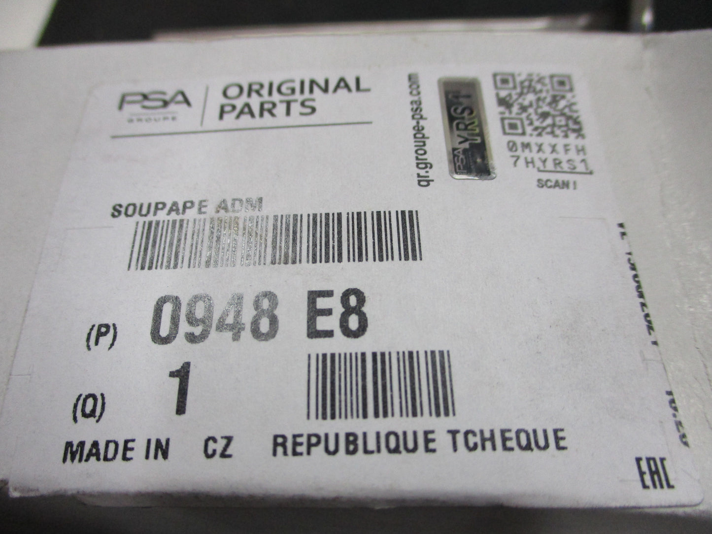 Citroen DS3/Mini/Peugeot Genuine Inlet Valve New Part