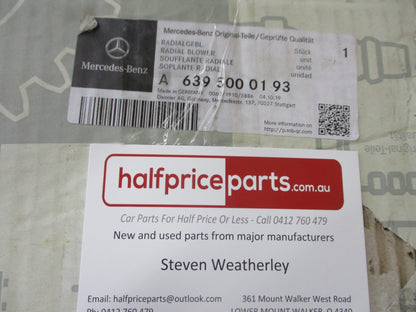 Mercedes Benz Vito W639 Genuine Radiator Fan Radial Blower New Part