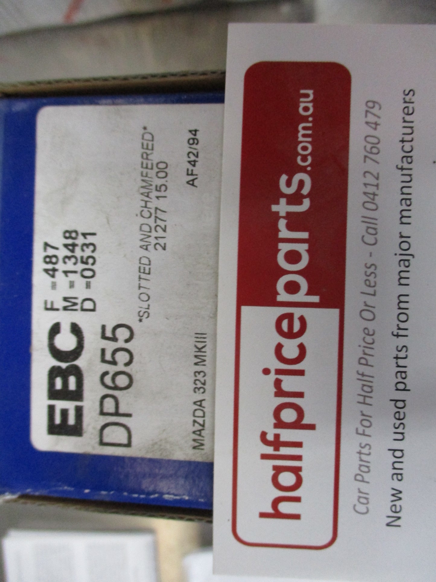 EBC Front Disc Brake Pad Set Suits Mazda 323 Sedan-Liftback-Wagon-Hatch New Part