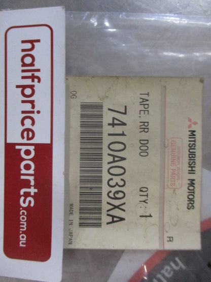 Mitsubishi Lancer Genuine Left Hand Rear Upper Door Tape Sash New Part