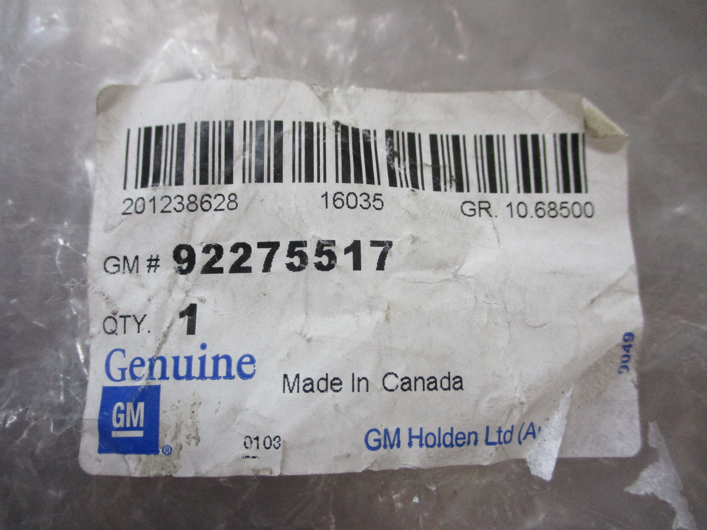 Holden VE-VF Commodore SS/Caprice Genuine Left Hand Front Door Chennel Guide New Part