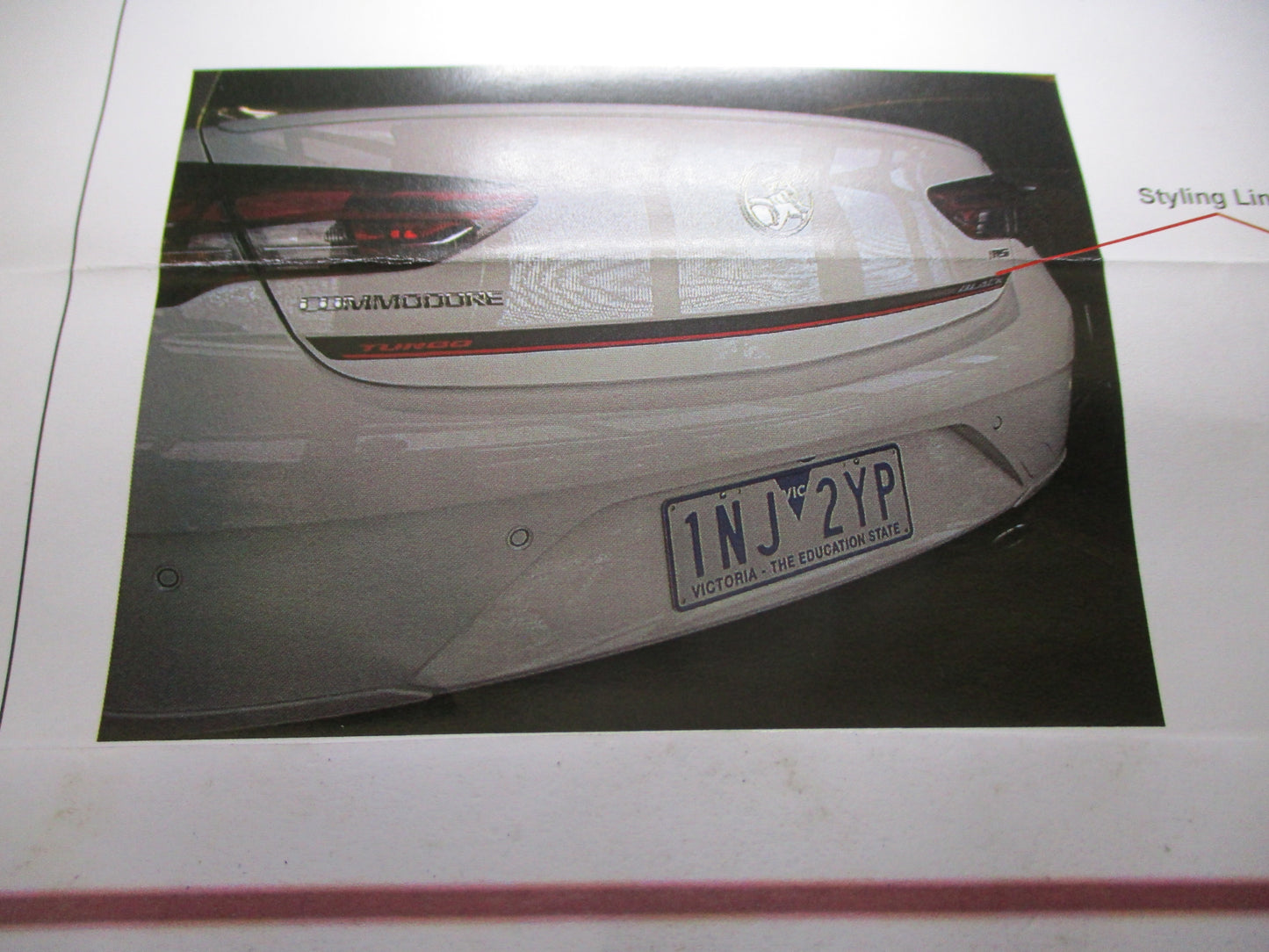 Holden ZB Commodore Sedan Genuine AWD-Black Edition Boot Decal New Part