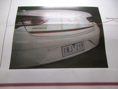 Holden ZB Commodore Sedan Genuine AWD-Black Edition Boot Decal New Part