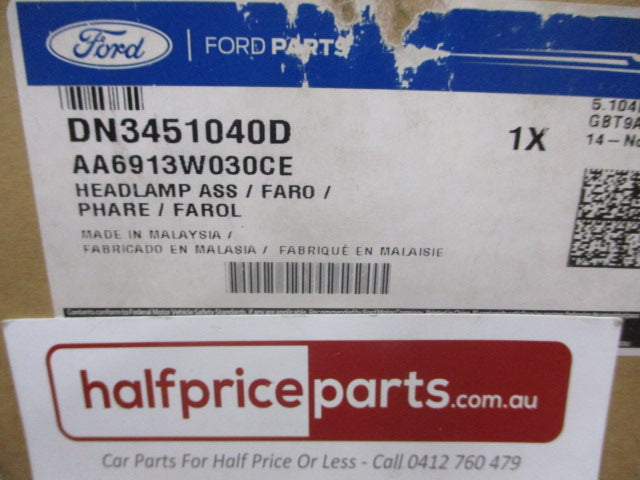Ford Fiesta WT Genuine Left Hand Front Head Light Assembly (Passenger) New Part