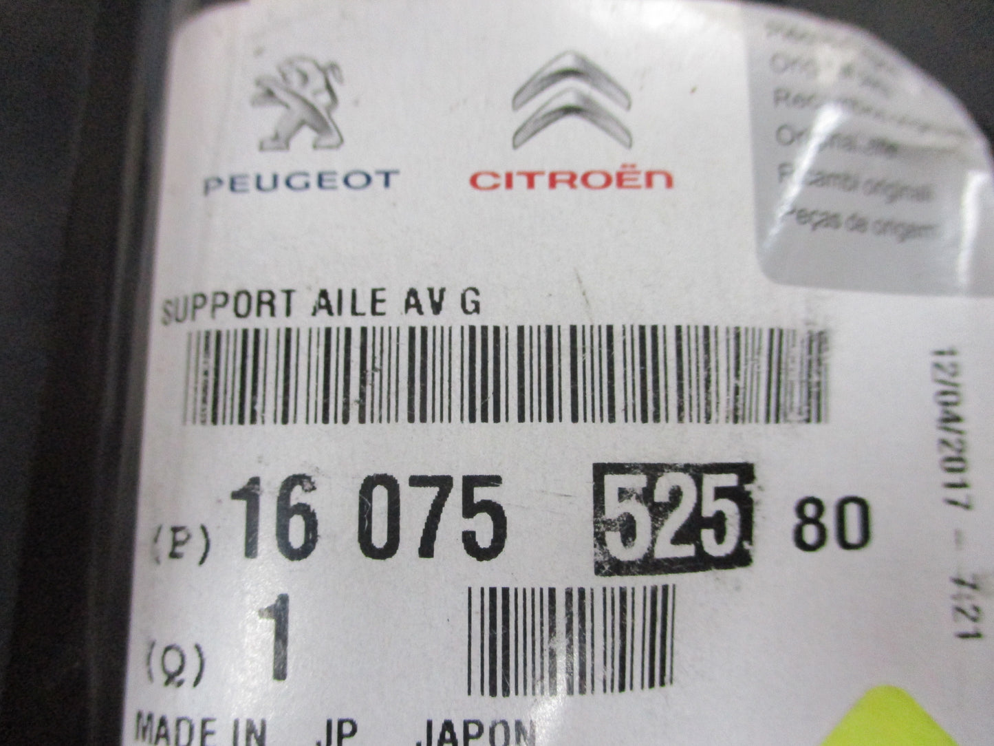 Peugeot 4008/Citroen C4 Genuine Left Hand Front Guard Support New Part
