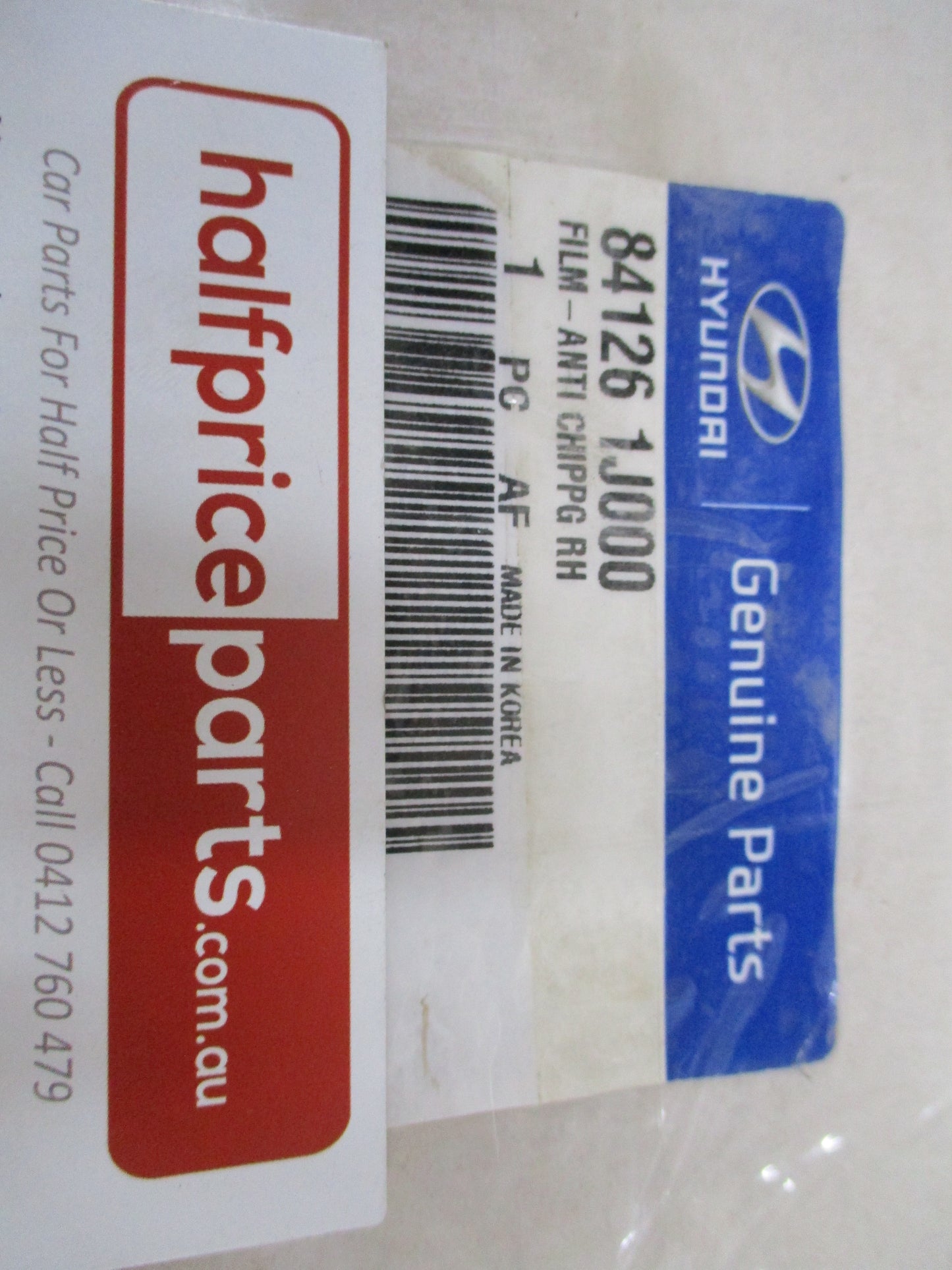 Hyundai i20 Right Hand Anti Chipping Protector Film New Part