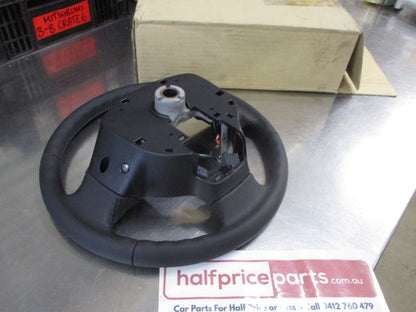 Mitsubishi Triton/Pajero/Colt/Outlander Genuine 3 Spoke Leather Steering Wheel With Controls Wiring New Part