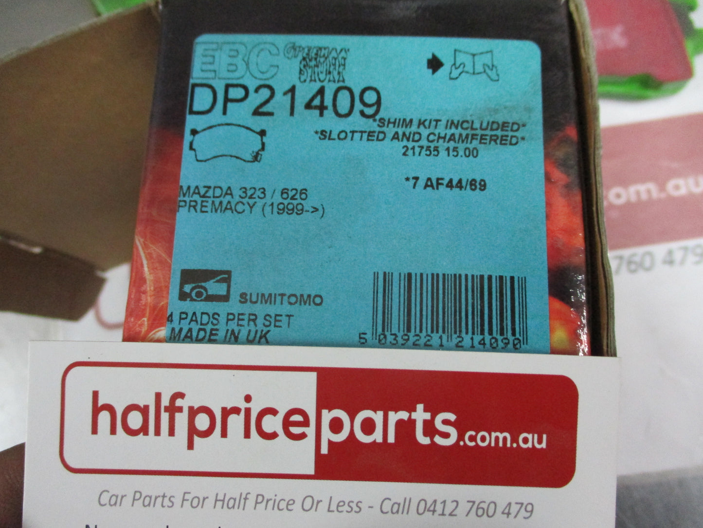 EBC Greenstuff Front Disc Brake Pad Set Suits Mazda 323/626/Premacy New Part