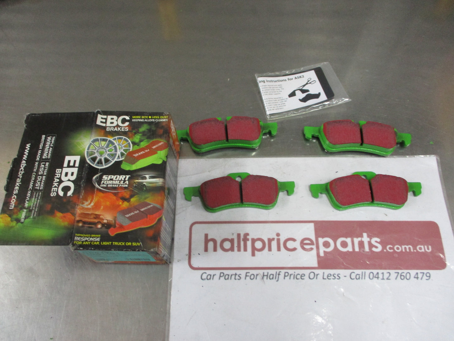 EBC Greenstuff Rear Disc Brake Pad Set Suits Mini R50-R52-R53-R56 New Part
