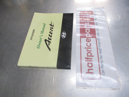 Hyundai Accent MC Genuine Owners Manual New Part
