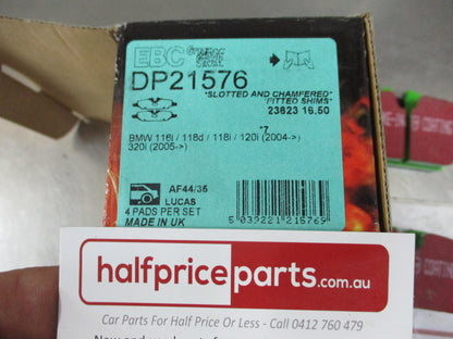 EBC Greenstuff Rear Disc Brake Pad Set Suits BMW 1-Series/3-Series New Part