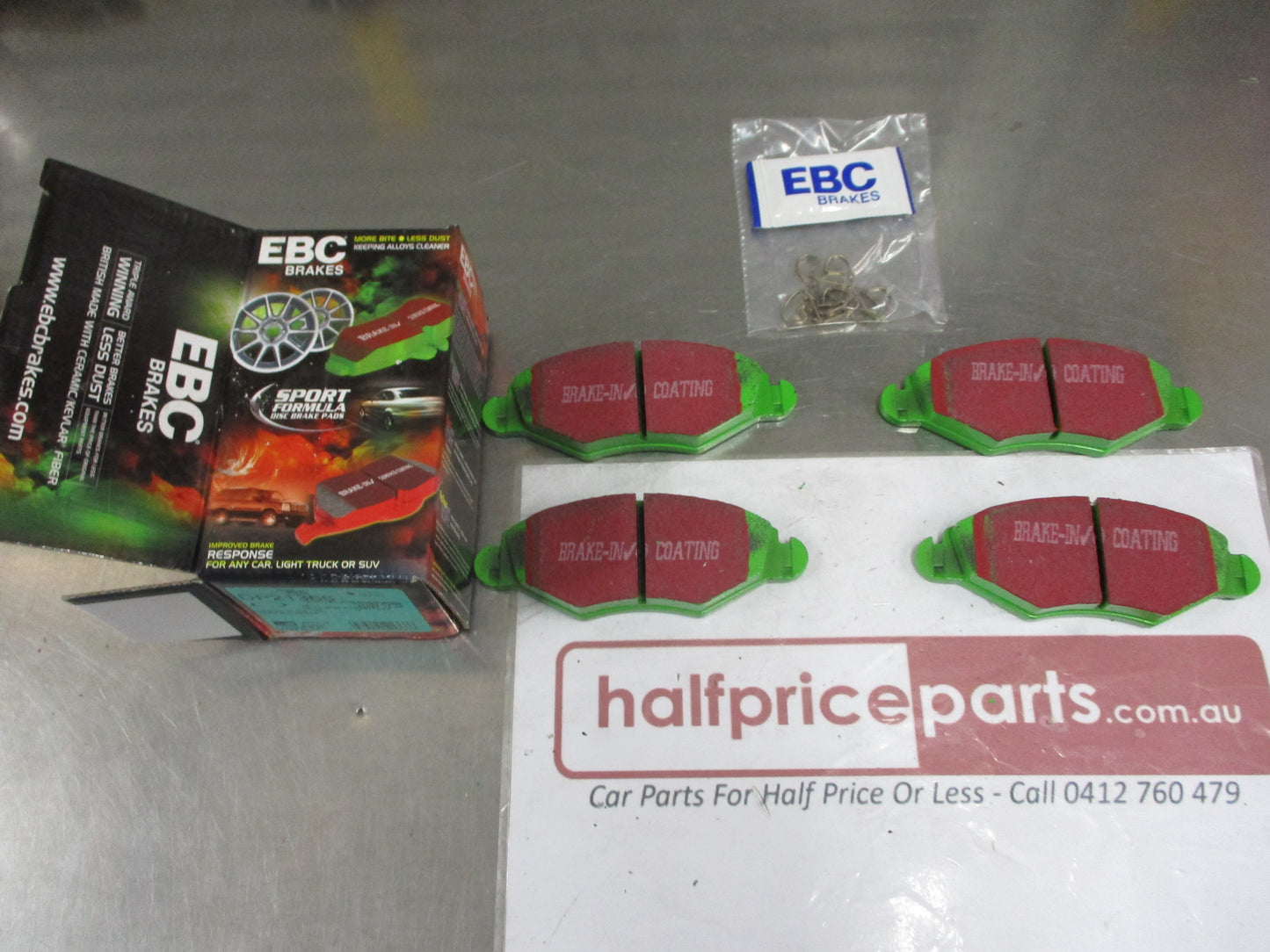 EBC Greenstuff Front Disc Brake Pad Set Suits Peugeot 206/306 New Part