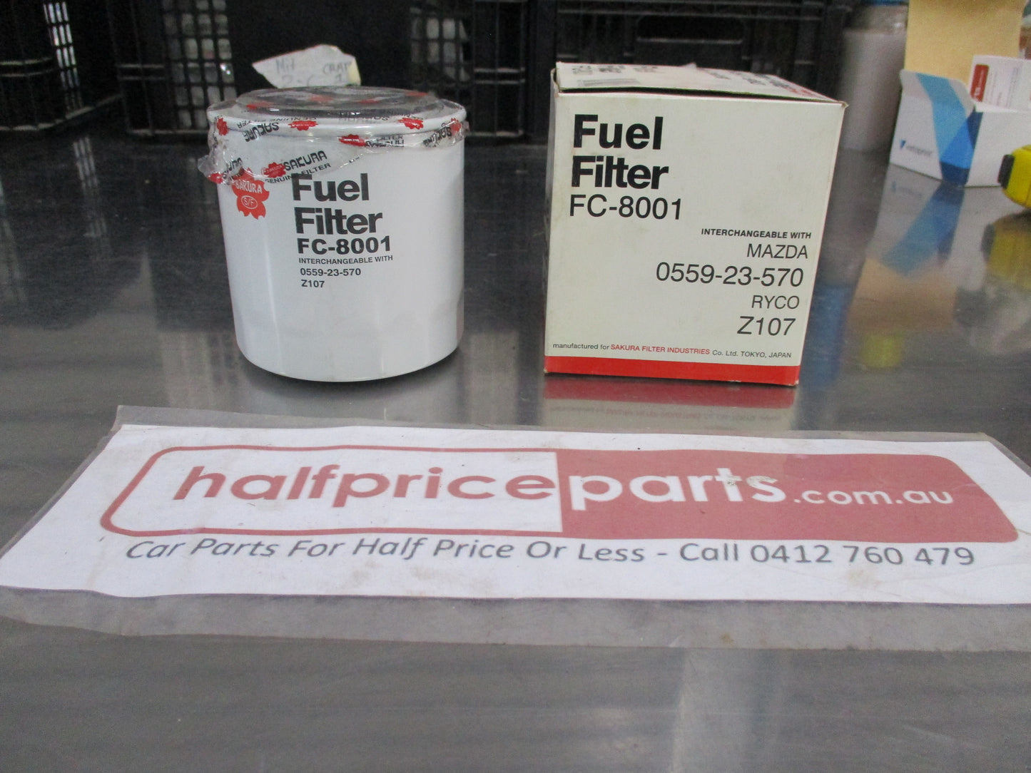 Sakura Fuel Filter Suits Ford Courier/Econovan /Mazda 626/Bravo/E-Series New Part