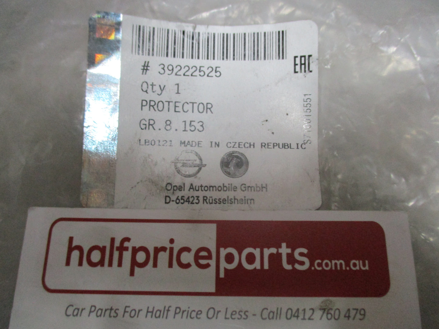 Holden Commodore ZB Genuine Right Hand Rear Wheelhouse Liner New Part