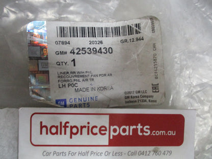 Holden Captiva Genuine Rear Left Hand Wheel Housing Liner New Part