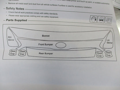 Kia Cerato 2.0 Ltr Mpi Sedan Genuine Paint Protection Film New Part