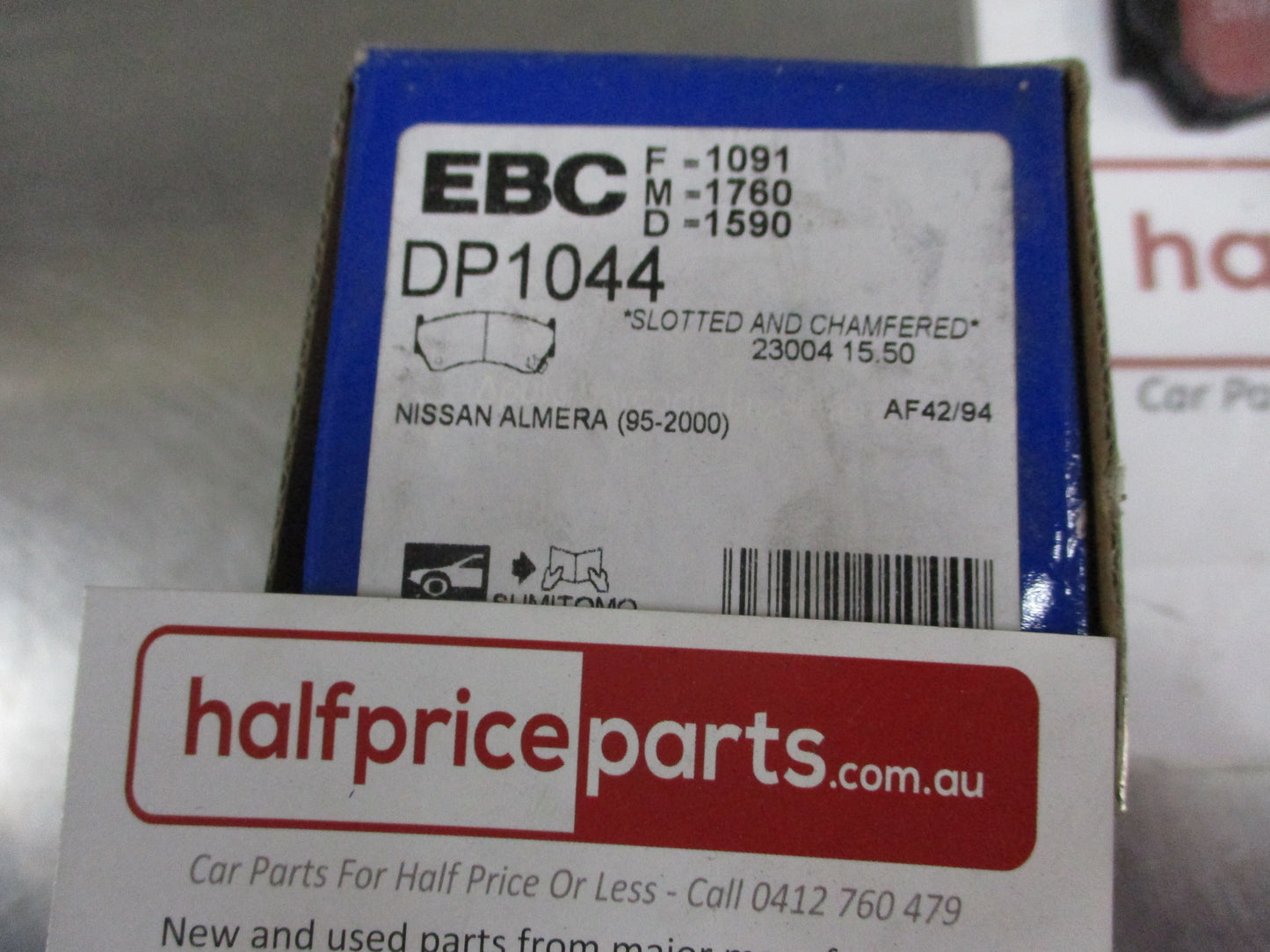 EBC Front Disc Brake Pad Set Suits Nissan Pulsar N15/ NX Coupe/Mazda 323 BJ New Part