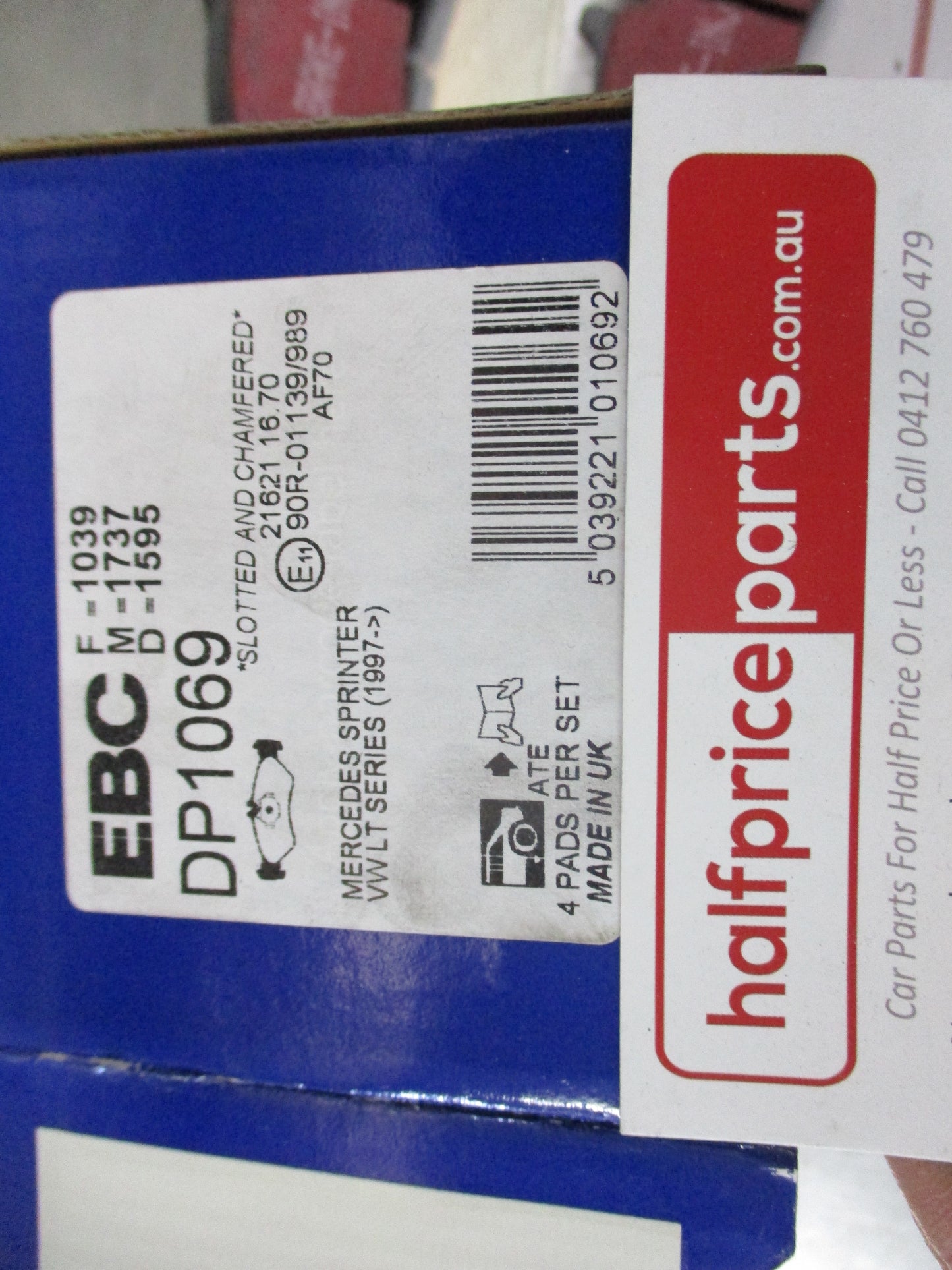 EBC Rear Disc Brake Pad Set Suits Mercedes Benz Sprinter New Part