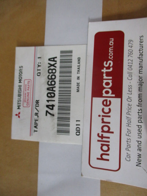 Mitsubishi Pajero Genuine Right Hand Rear Door Sash New Part