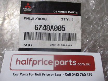 Mitsubishi Triton Genuine Passenger Left Hand Rear Wheel Well Body Panel New Part
