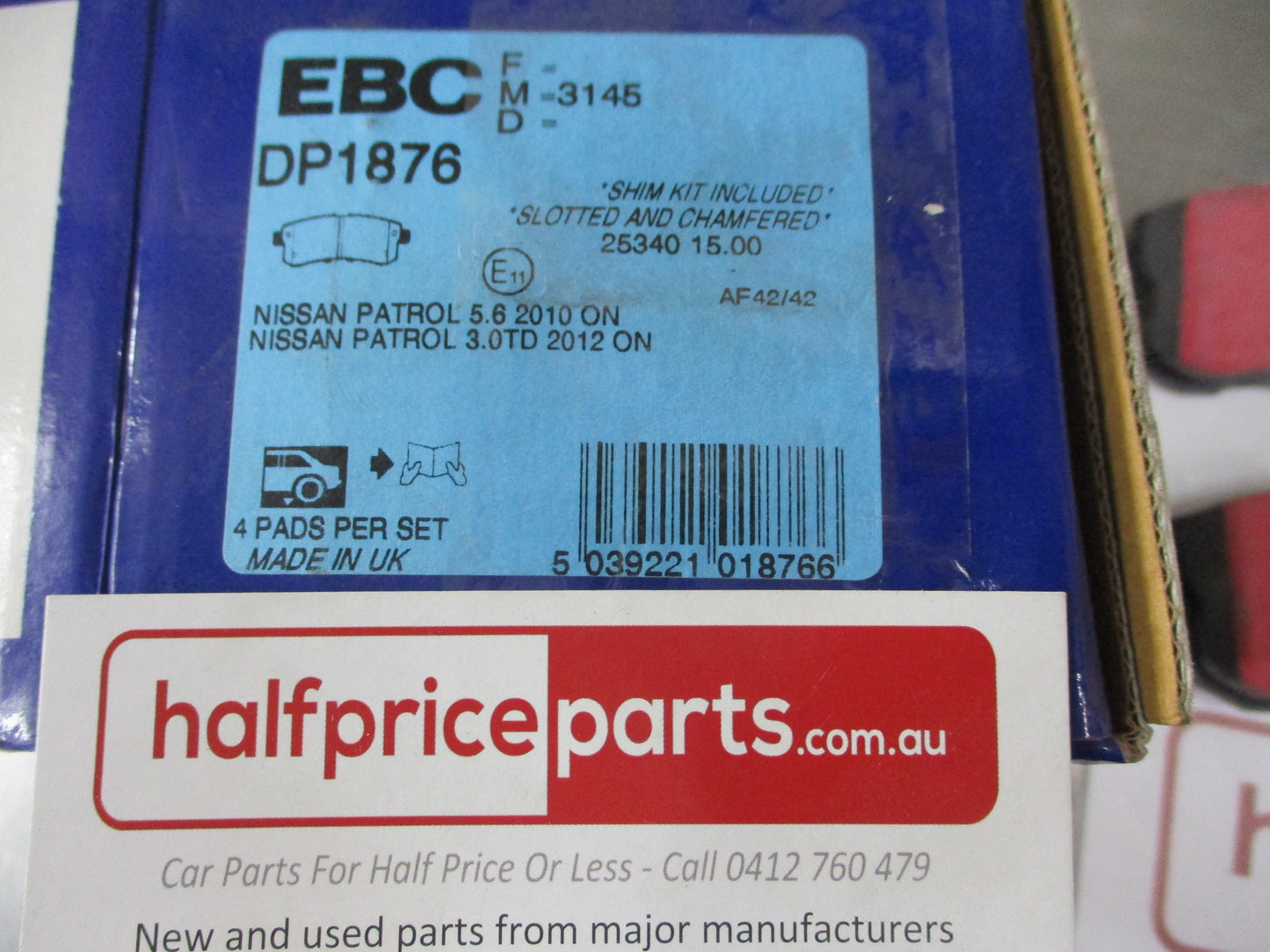 EBC Rear Disc Brake Pad Set Suits Nissan Patrol Y62 5.6Ltr V8 New Part