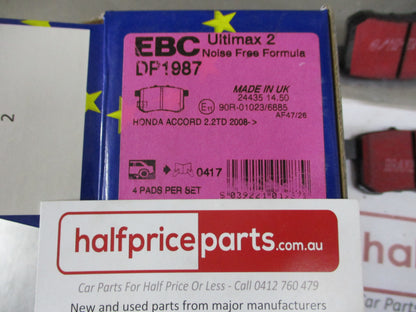 EBC Rear Brake Pad Set Suits Honda Accord New Part