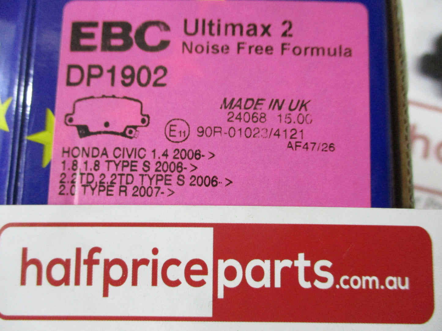 EBC Rear Disc Brake Pad Set Suits Honda Civic New Part