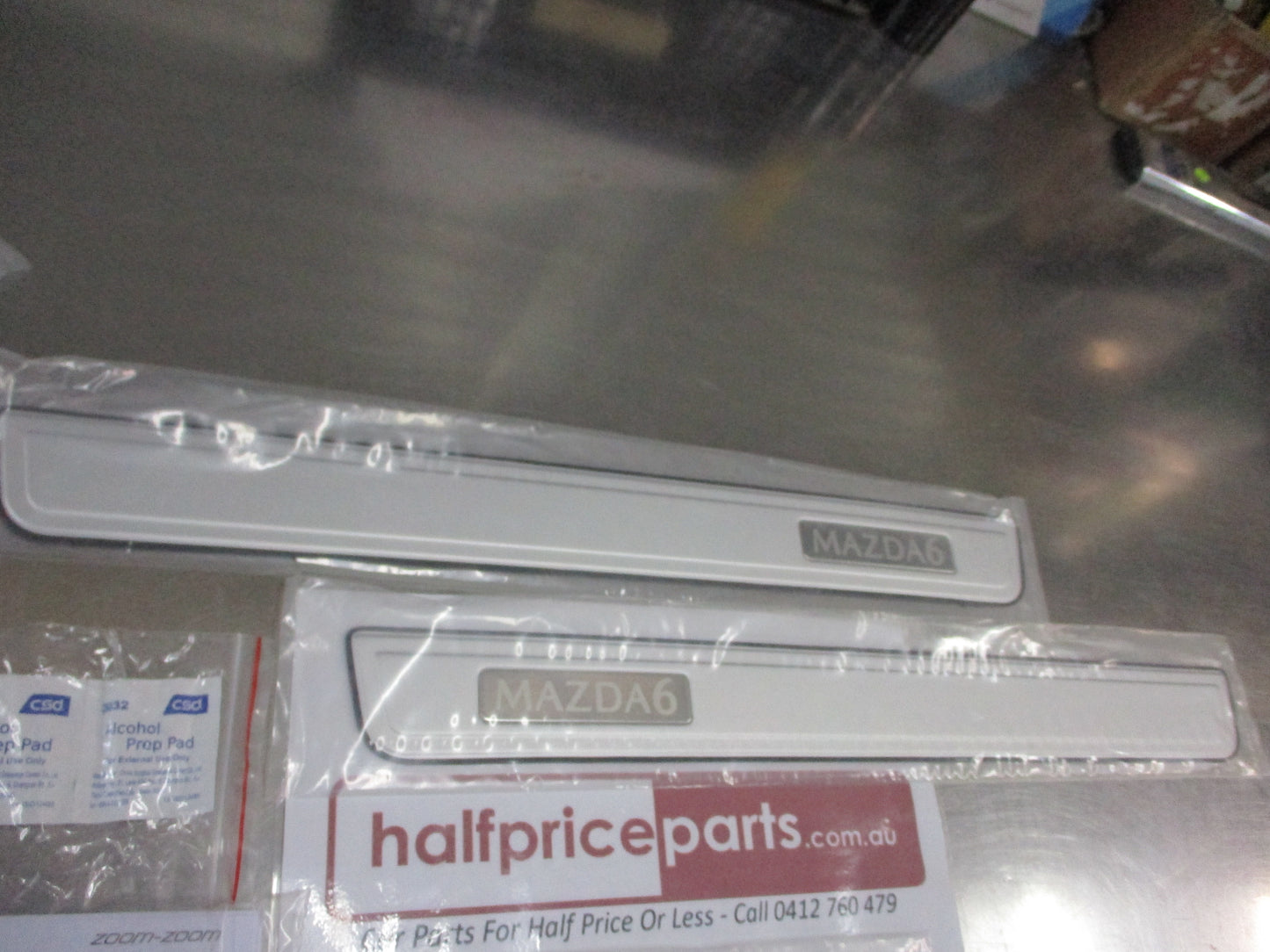 Mazda 6 Genuine Set Of Chrome Door Scuff Plates New Part