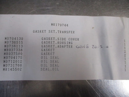 Mitsubishi Triton/Pajero Gear Lever And Transfer Lever Gasket Kit New Part