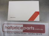 Holden RG Trailblazer Genuine Owner Manual New Part