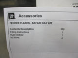 Holden RG Colorado Genuine Rear Flare To Guard Fitting Kit For Safari Bull Bar New Part