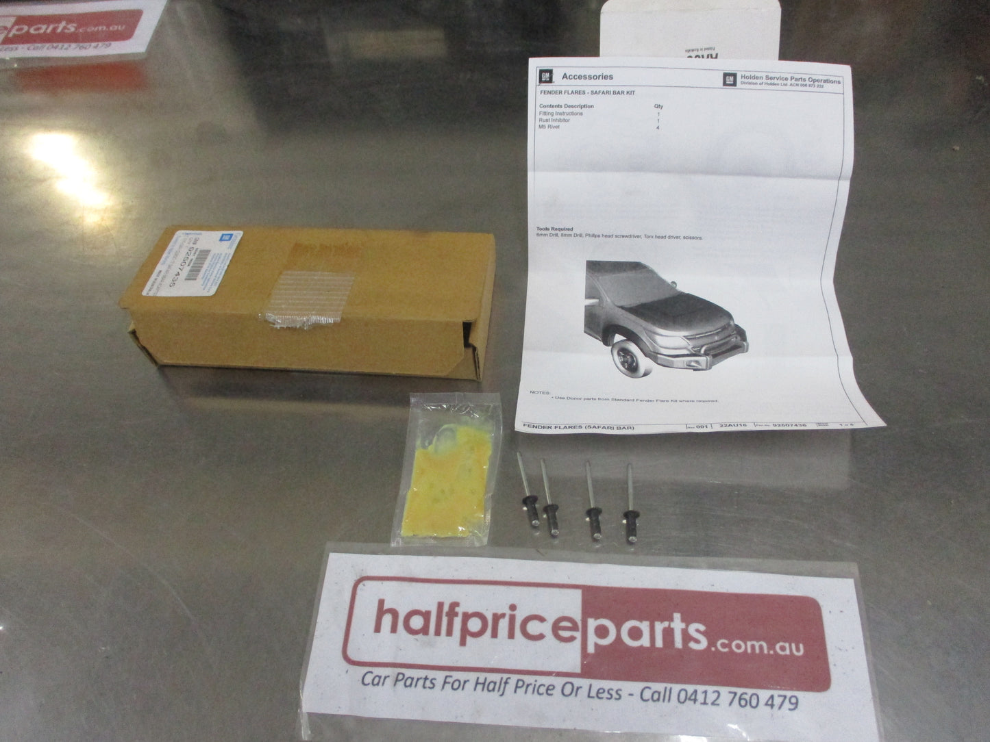 Holden RG Colorado Genuine Rear Flare To Guard Fitting Kit For Safari Bull Bar New Part