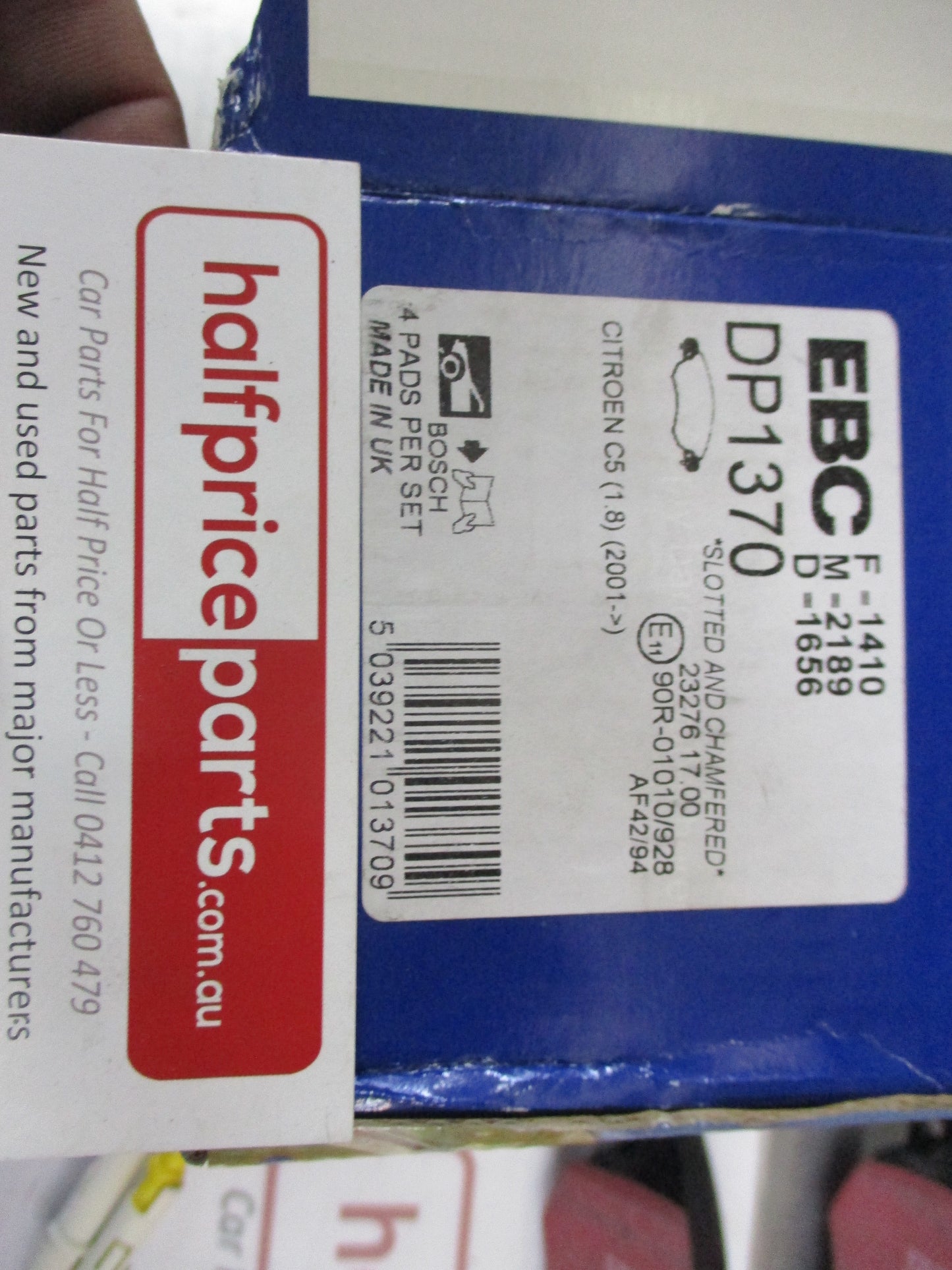 EBC Front Disc Brake Pad Set Suits Renault C5 New Part