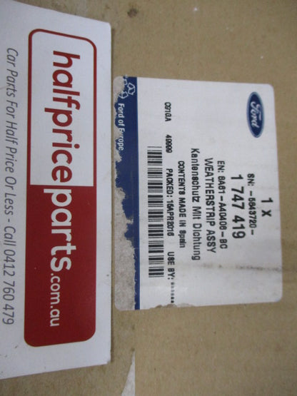 Ford Fiesta ST/WS Genuine Tail Gate Weather Strip New Part