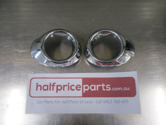 Ford Focus Mk3 Genuine Front Chrome Fog Light Bezel Pair - Used Part