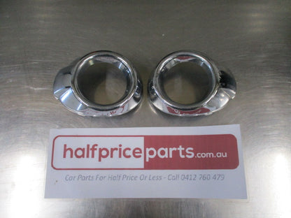 Ford Focus Mk3 Genuine Front Chrome Fog Light Bezel Pair - Used Part