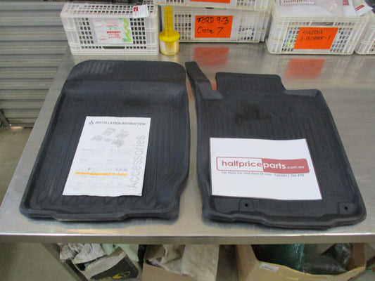 Mitsubishi Triton Genuine Front Pair Rubber Floor Mats New
