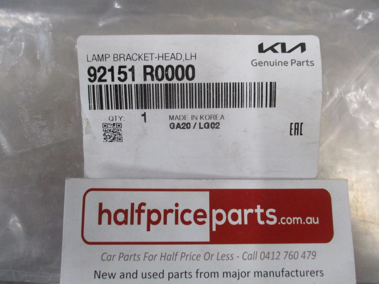 Kia Carnival Genuine Left Hand Headlight Inside Bracket New Part