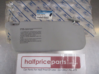 Hyundai Accent Genuine Drivers Side Sun Visor (Gray) New Part