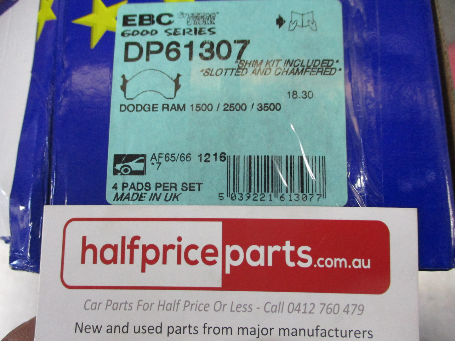 EBC Greenstuff Front Disc Brake Pad Set Suits Dodge Ram 2500/3500 New Part