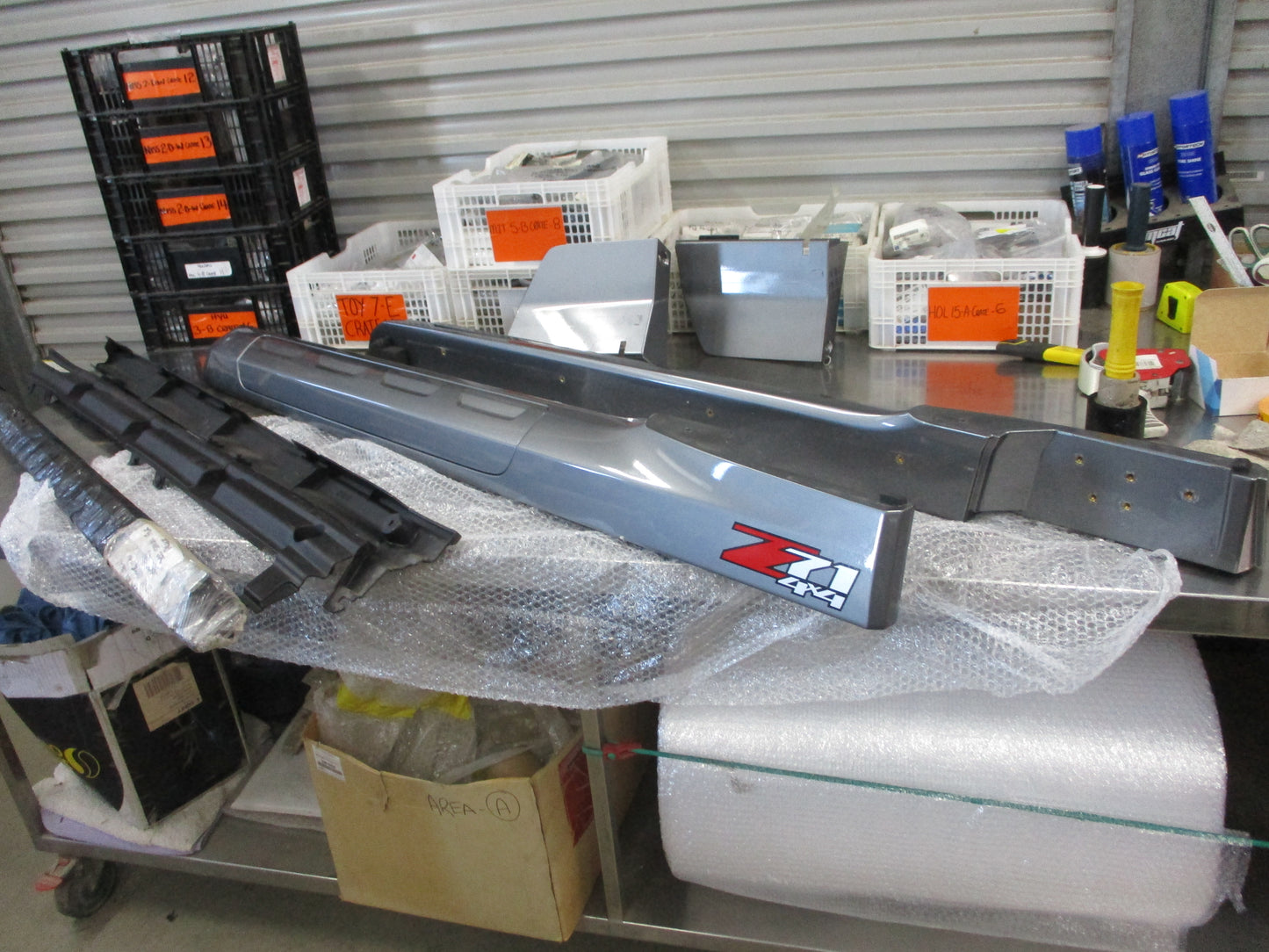 Holden Colorado Z71 Genuine Grey Sides Inner Sail Covers Tonneau Rails
