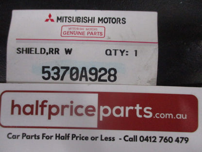 Mitsubishi Mirage Genuine Right (Driver) Rear Guard Liner New Part