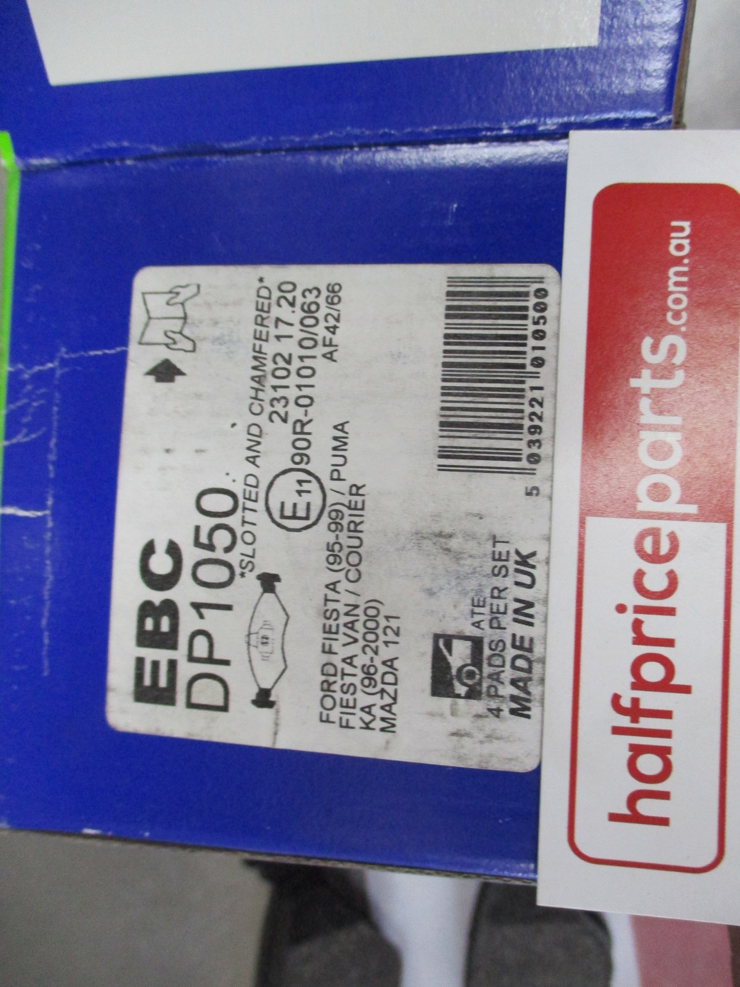 EBC Front Disc Brake Pad Set Suits Ford Fiesta/Mazda 121 New Part