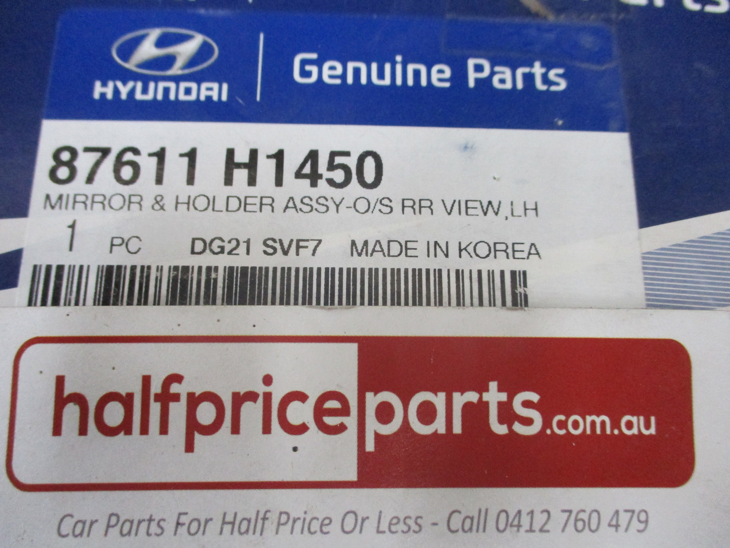 Hyundai Terracan Genuine Left Hand Outer Replacement Exterior Mirror Glass New Part